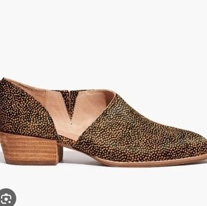 Madewell Lucie In Spotted Calf Hair Boot Slip On Shoes Sz 9.5